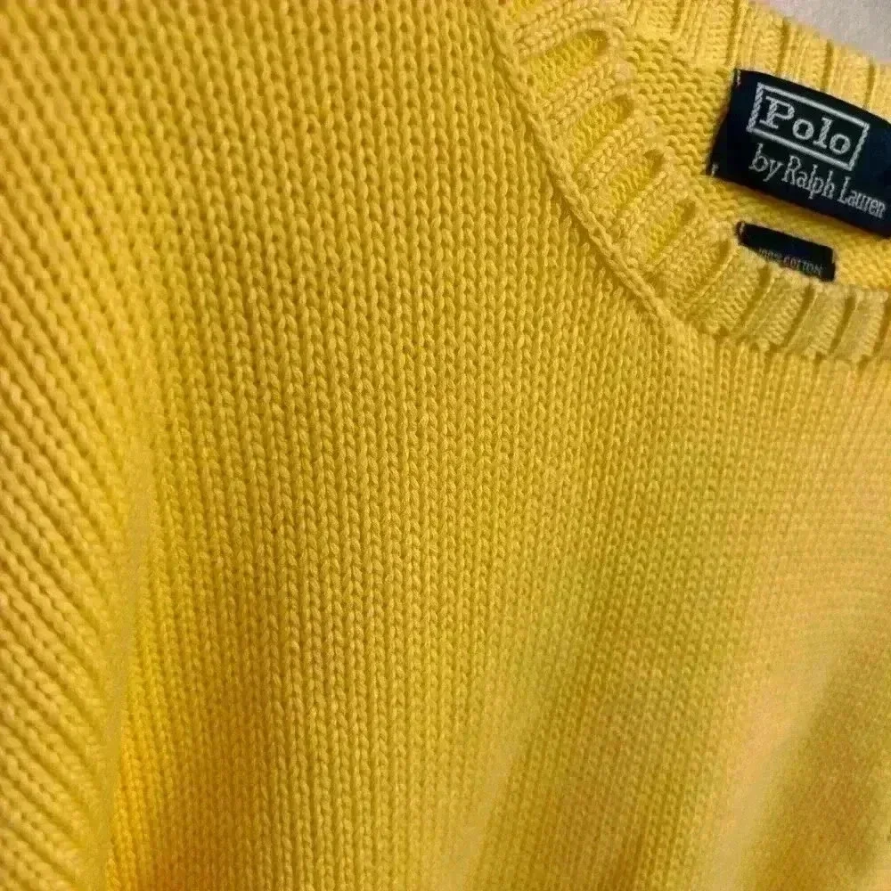 Men's polo Ralph Lauren yellow size large crewneck nwt cotton sweater